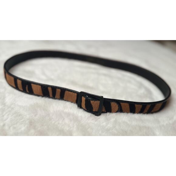 Abbé Creations Vintage Calf Hair and Leather Tiger Belt main image 2